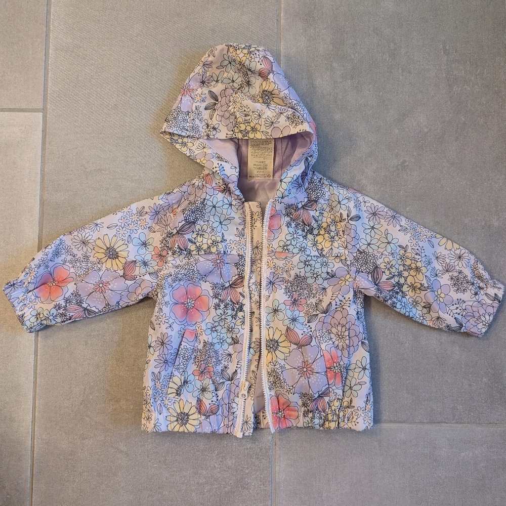 Macy's Kids' Floral Jacket - Light Purple and White